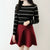 Easygoing Striped Pattern Long Sleeve Pullover Sweater