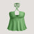 Women's Summer Flared Hem Cross Tie Backless Halter Top