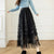 Korean Style Solid Layer Mesh Overlay Skirts for Women