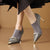 Elite Glam Suede Leather with Pearl Decor Stiletto Heels