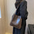 Soft PU Leather Retro Shoulder Tote Bag with Purse Set