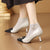 Adorably Chic Bow Detail Mesh Heeled Shoes