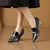 Attractive Textured Pearl Decor Thin Heel Pumps Shoes