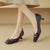 Modern Chic Square-Toe Women's Shoes with Metal Decor