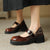Retro Thick-Soled Genuine Leather Shoes