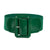 Elastic Solid Color Women's Wide Belt with Square Buckle