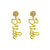 Exquisite 'bride' Letter Detail Women's Bridal Earrings