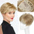 Face-Framing Clip-In Short Pixie Cut Hair Topper Wigs with Bangs