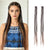 2-Piece Boho Ethnic Vibe Clip-in Ombre Dreadlocks Wig Hair Extension