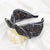 Wide-Brimmed Paisley Pattern Headband with Bow Tie for Women