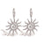 Artistic Geometric Spiral Sun Inspired Dangle Earrings for Women