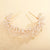 Bridal Headband Adorned with Faux Pearls and Faceted Crystal Beads