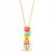 Enamel Glaze Teapot Cup Pendant Necklace for Women