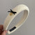 Textured Knitted Headbands with Small Black Bow and Gold-tone Charm
