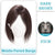 Natural Feel Lightweight Clip-In Middle Part Bangs