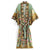 Women's Printed Long Kimono Robe with Belt for Stylish Lounge Wear