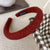 Women's Versatile Fashion Solid Color Plush Headbands