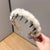 Winter-ready Soft Plush Faux Fur Leopard Pattern Headband
