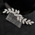 Beautiful Rhinestone Leaf Hair Comb for Bridal Updos