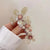 Korean-style Telephone Wire Hair Ties with Flower Decor