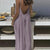 Loose-Fit Spaghetti Strap Solid-Color Summer Dress for Women