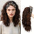 Wild Leopard Print Short Curly Headband Wigs for Women