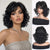 Women’s Voluminous Short Curly Hair Wig with Bangs