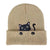 Cute Cat Embroidered Knitted Solid Color Outdoor Beanie Hats