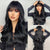 Long Natural-Style Wavy Hair Wig with Bangs for Women