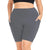 Women's Plus Size High-Waisted Workout Shorts with Dual Pockets