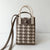 Classic Houndstooth Pattern Knitted Mobile Phone Bag