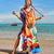Plus Size Colorful Kaftans Dress Beach Cover Ups for Women