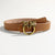 Retro Bird-Design Ring Buckle Women's PU Leather Belt