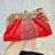 Rhinestone-Studded Handheld Evening Bag with Detachable Chain Strap