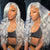 Vibrant Aqua Blue Color Straight and Wavy Texture Hair Wigs