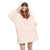 Oversized Plush Hoodie Blanket with Long Flannel Sleeves for Winter