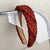 Red Series Textured Plaid Christmas Headband Collection