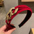 Women’s Wide Headband with Elegant Chain-Decorated