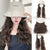 Casual-Chic Bucket Hat with Soft Curly Hair Extensions