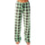 Cozy Plaid Print Drawstring Waist Women's Full Length Pajamas