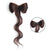 Natural Wave Bowknot Shaped Hair Bun Clip In Ponytail Hair Extension