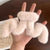 Cozy Winter Plush Faux Fur Zigzag Design Hair Claw Clips
