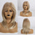 Perfectly Styled Highlighted Long Straight Wigs with Curtain Bangs