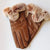 Chic Genuine Leather Gloves with Faux Fur Details for Women