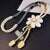 Bright and Colorful Flower Design Mobile Phone Universal Lanyard