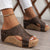 Women's Peep-Toe Wedge Heel Sandals for Comfort and Style
