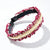 Textured Tweed-like Fringe Headbands with Faux Pearl