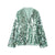 Sparkly Sequin Kimono Wrap Front with V-Neck and Side Tie