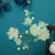 2pcs Vintage Elegance Gradient Peony Design Hair Clips