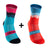 Two Pairs of Sport-Ready Breathable Outdoor Road Cycling Socks